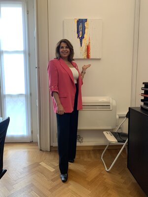 Patrizia Cognetti in the Studio