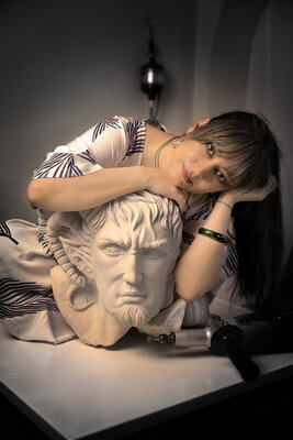 Mary Shbn in the Studio