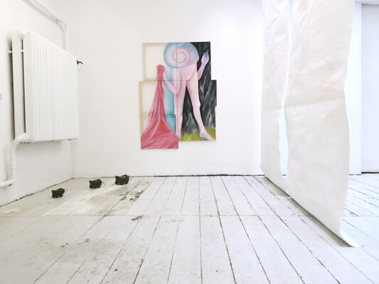 Rebekka Kraft in the Studio: Open Studio während Atelierrundgang "Kunst im Karree" in meinem Viertel (2025)
