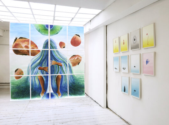 Rebekka Kraft in the Studio: Open Studio während Atelierrundgang "Kunst im Karree" in meinem Viertel (2025)