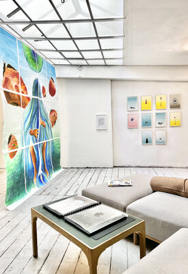 Rebekka Kraft in the Studio: Open Studio während Atelierrundgang "Kunst im Karree" in meinem Viertel (2025)