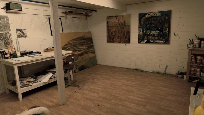 Joackim Schou Dahle in the Studio: My studio in town of sentrum were i live