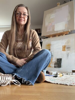 Natalie Vogel in the Studio