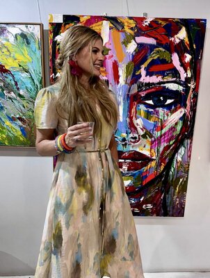 Louisa Kruger in the Studio
