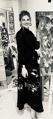 Louisa Kruger in the Studio