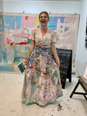 Louisa Kruger in the Studio
