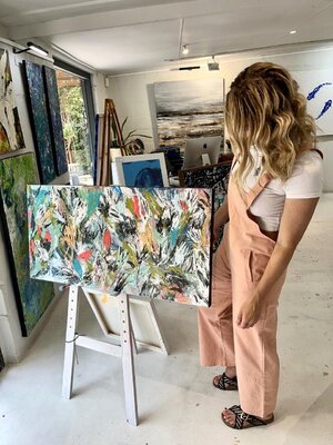 Louisa Kruger in the Studio