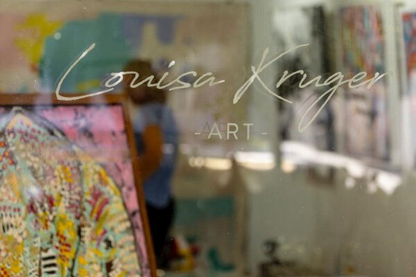 Louisa Kruger in the Studio