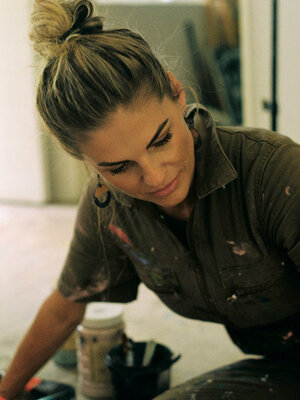 Louisa Kruger in the Studio