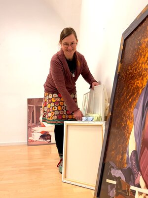 Annika Korbitsch in the Studio