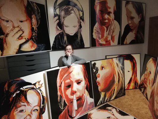 Annika Korbitsch in the Studio