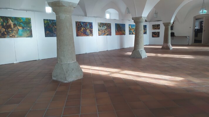 Florian Weiss in the Studio: Burgmuseum Parsberg Säulensaal
