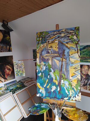 Florian Weiss in the Studio: Atelieransicht