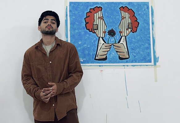 Liban Finser in the Studio: Liban Finser.