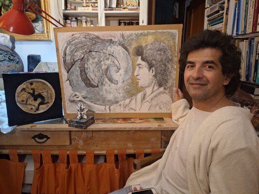 Nicolás Urquiza in the Studio