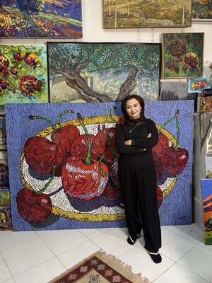 Dilorom Mamedova in the Studio