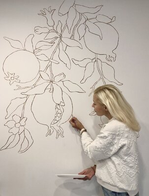 Ulyana Korol in the Studio: While creating Granada mural…