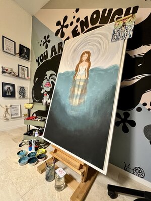 Yvonne van Dalen in the Studio: Enough Art Studio in Vught, The Netherlands.
