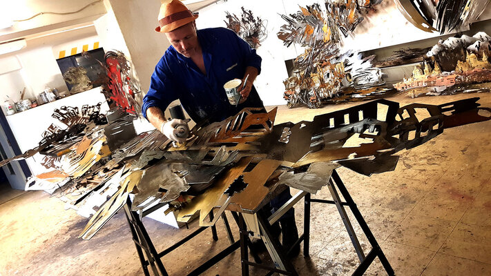 Frédéric Daty in the Studio: Mise en couleur, patine, rouilles, vernis