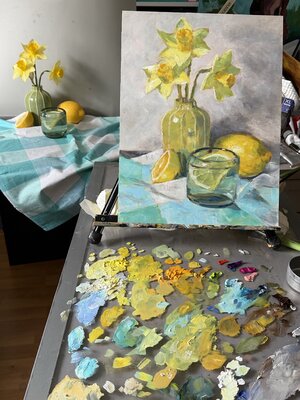 Bernd Weber in the Studio: Painting a Stil life in my studio
