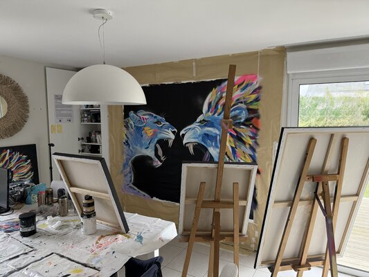 CHLO COLOR ART in the Studio