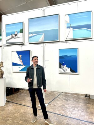 Antoine GODDEFROY in the Studio: Vernissage de l'exposition de la Biennale d'Art contemporain de Normandie