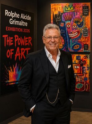 Rolphe Alcide Grimaître in the Studio