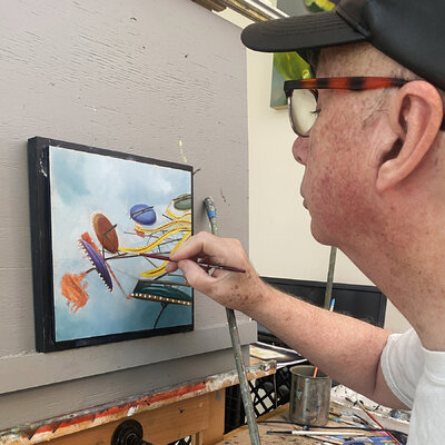 Dennis Crayon in the Studio