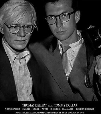 Thomas Dellert in the Studio: Me with my mentor Andy  in Manhattan 1980s