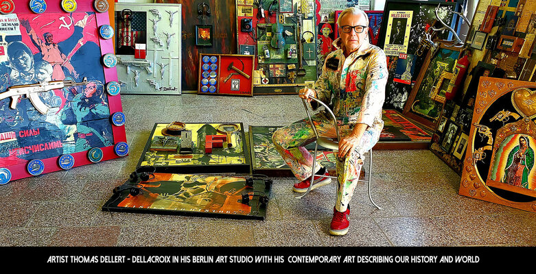 Thomas Dellert in the Studio: Me in my Art studio Berlin 2023