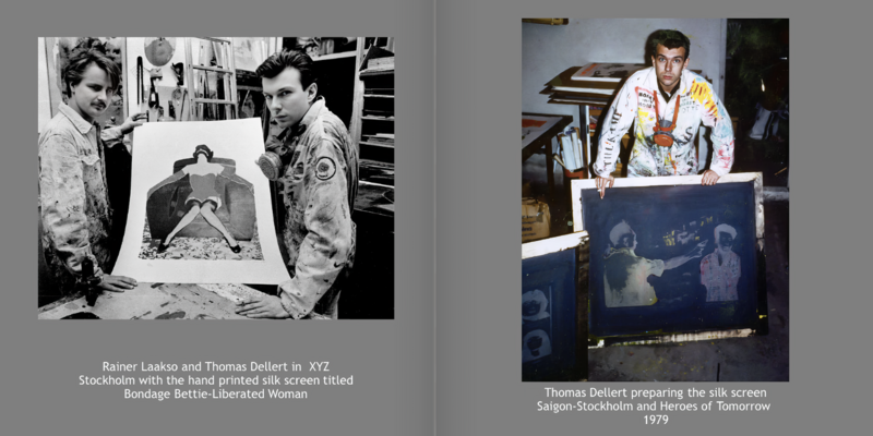Thomas Dellert in the Studio: The early years creating hand printed silkscreens some for Andy Warhol in my own art factory in Stockholm named XYZ