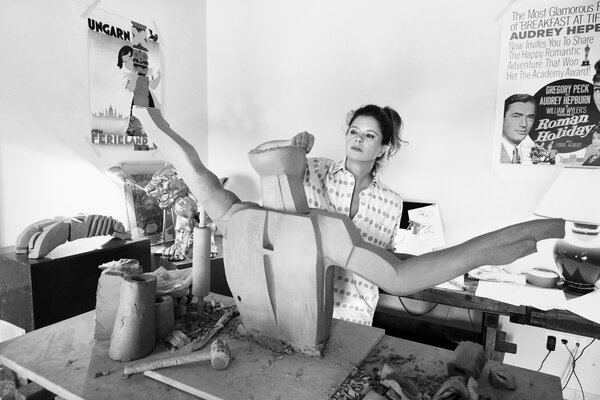 Ágnes Nagy in the Studio