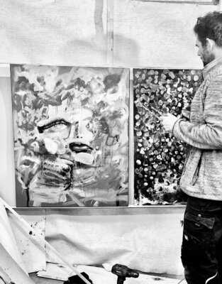 Julian Verweyen in the Studio