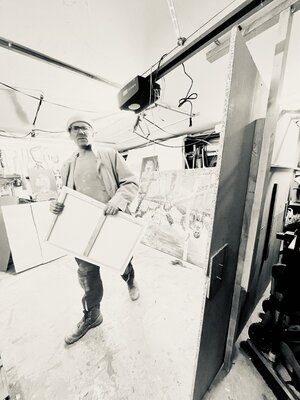 Julian Verweyen in the Studio