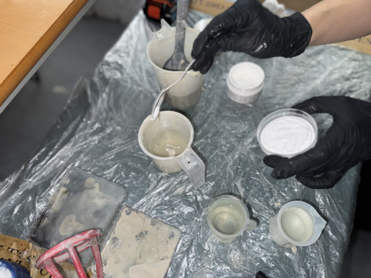 Emilie Jensen in the Studio: Everyting is mixed by hand