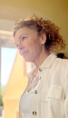 Anne Pierre in the Studio