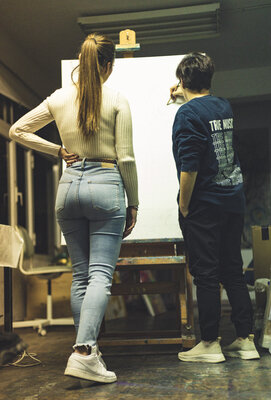 Ana María Cepoi in the Studio