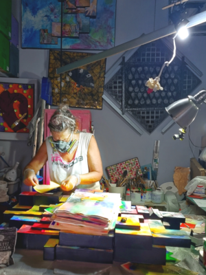 Daniela Bellofiore in the Studio