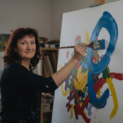 Martina Kunze in the Studio