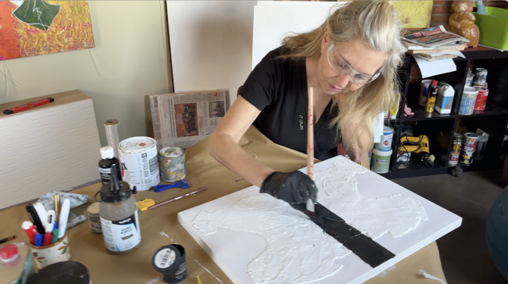 paola vignola in the Studio: trabajando en mi taller de ciudad