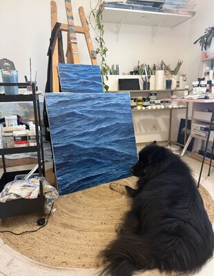 Julie Gazounaud in the Studio