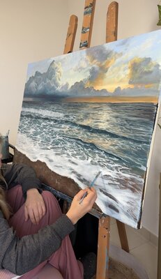Julie Gazounaud in the Studio