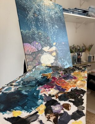 Julie Gazounaud in the Studio