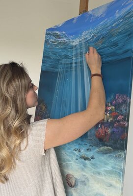 Julie Gazounaud in the Studio