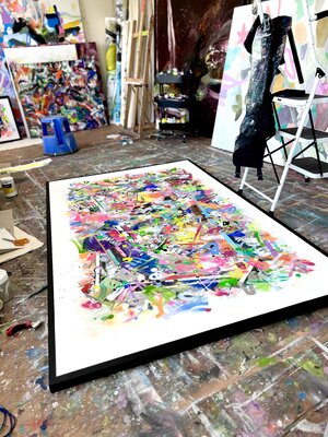 Maria Esmar in the Studio