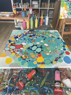 Michelle Kranz in the Studio