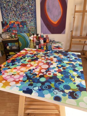 Michelle Kranz in the Studio