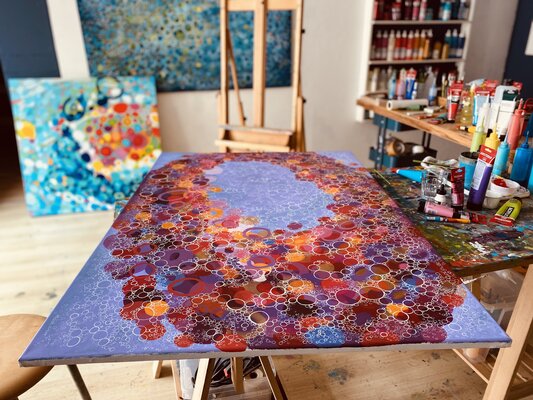 Michelle Kranz in the Studio