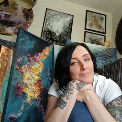 Patrizia Pacini in the Studio