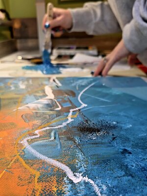 Monika Razkova in the Studio